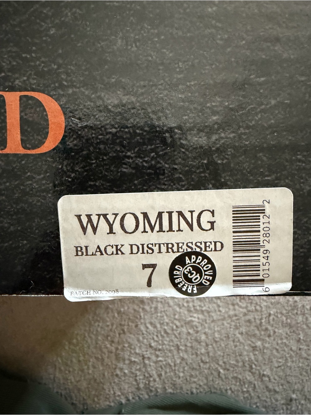 Black Distressed Home Accent - Black